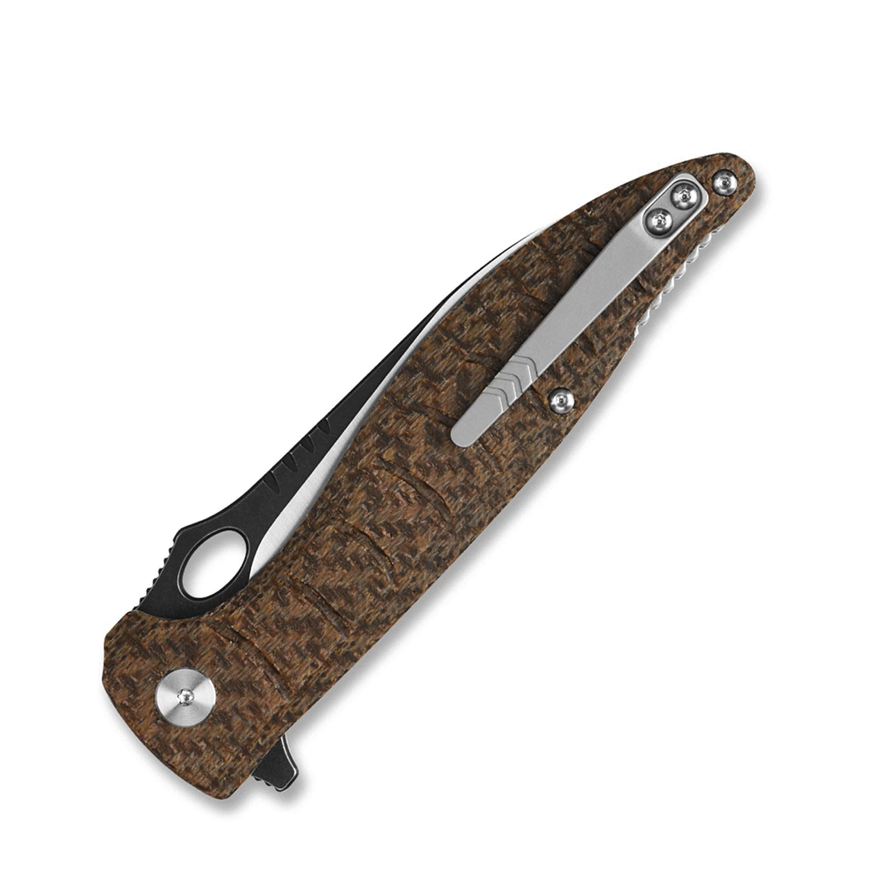 Best Sale 💯 QSP Knife QSP Locust Brown Micarta (3.8” 154CM Black/Satin) QS117-A ⌛ 2 Best Sale 💯 QSP Knife QSP Locust Brown Micarta (3.8” 154CM Black/Satin) QS117-A ⌛ - Image 2
