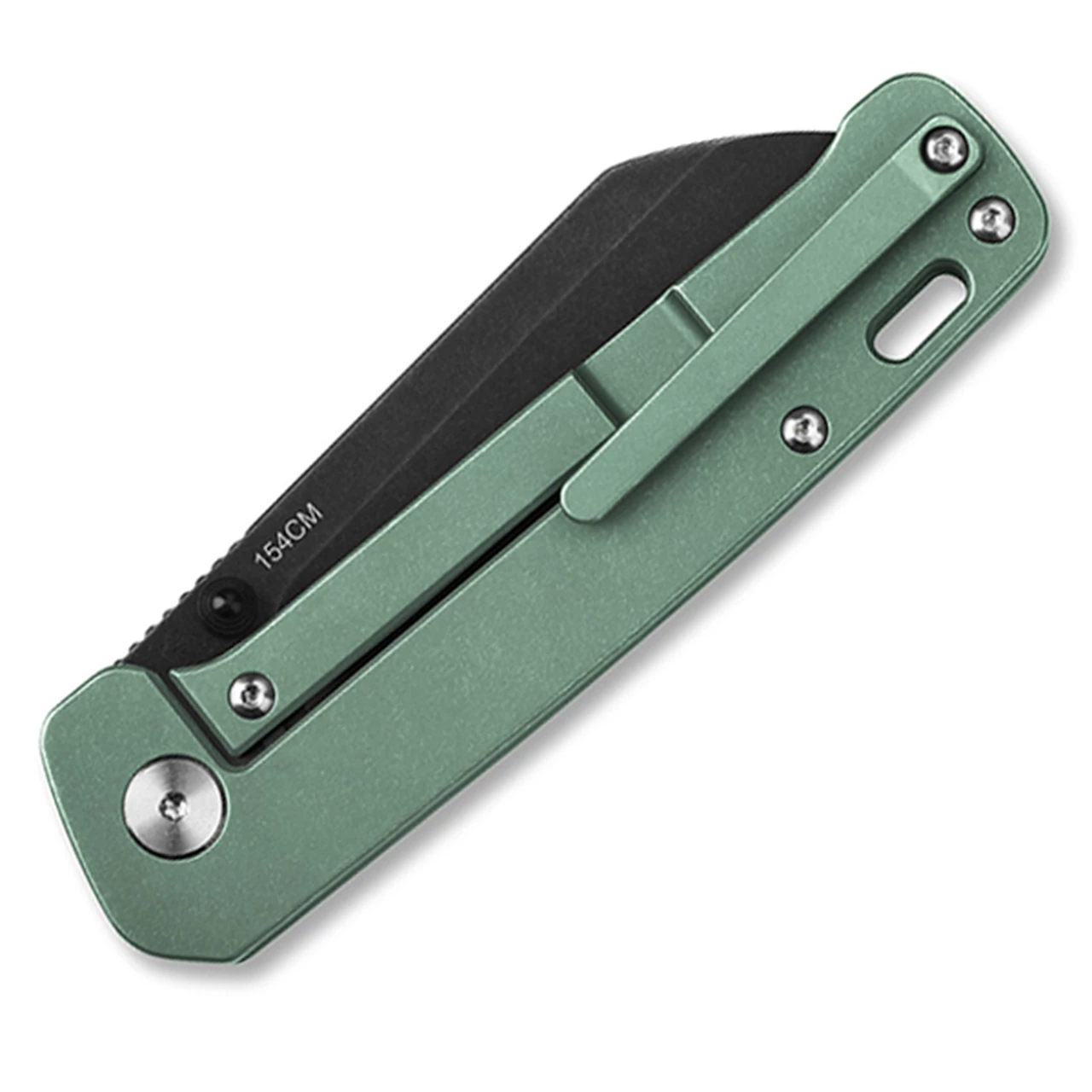 Cheapest ๐ QSP Knife QSP Penguin Frame Lock - Green SW Ti (3" 154CM Black SW) QS130-Y ๐งจ 2 Cheapest ๐ QSP Knife QSP Penguin Frame Lock - Green SW Ti (3" 154CM Black SW) QS130-Y ๐งจ - Image 2
