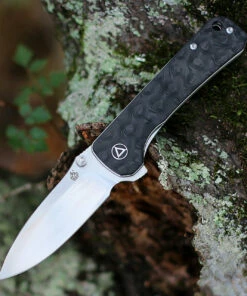 Outlet 🔥 QSP Knife Hawk Linerlock QS131-C, 3.225" CPM S35VN Plain Blade, Carbon Fiber Handle ⭐