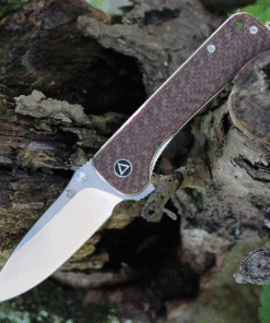 Best reviews of 🧨 QSP Knife Hawk, QS131-G, 3.25" Sandvik 14C28N, Two-Toned Satin Blade, Brown Linen Micarta Handle 👍