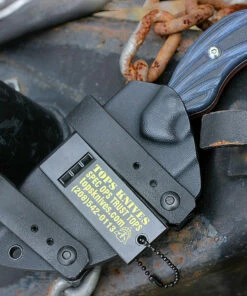 Coupon 🔥 TOPS Knives Quick Skin QSK01, 1095 Tumble Finish Blade, Black/Blue G10 Handles 🔥 -Automatic Knives shop quick skin.sheath 24722.1566585883