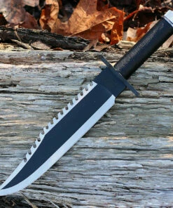 New 🌟 Rambo 9294 First Blood Part II Standard Edition, 10" 420 Plain Blade, Black Nylon Cord-wrapped Handle 🔥