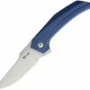Deals 🧨 Reate Knives 016 Star Boy Framelock Blue Titanium, 3.25 in RWL 34 Steel Plain Blade 🔔