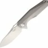 Discount 😀 Rike Knife 1504A Framelock, 3.75" S35VN Plain Blade, Titanium Handle ⌛