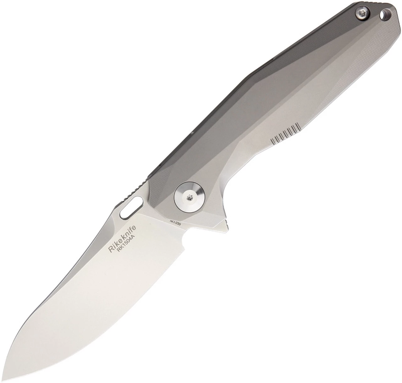 Discount 😀 Rike Knife 1504A Framelock, 3.75" S35VN Plain Blade, Titanium Handle ⌛ 1 Discount 😀 Rike Knife 1504A Framelock, 3.75" S35VN Plain Blade, Titanium Handle ⌛