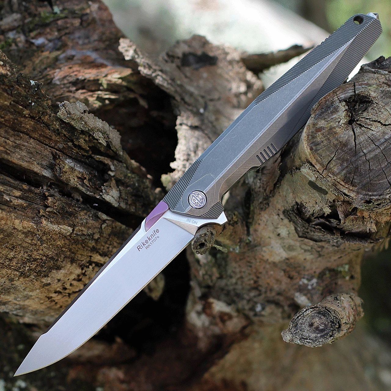 Budget 🔥 Rike Knife 1707S Framelock, 3.75" M390 Plain Blade, Gray Titanium Handle ⭐ 1 Budget 🔥 Rike Knife 1707S Framelock, 3.75" M390 Plain Blade, Gray Titanium Handle ⭐