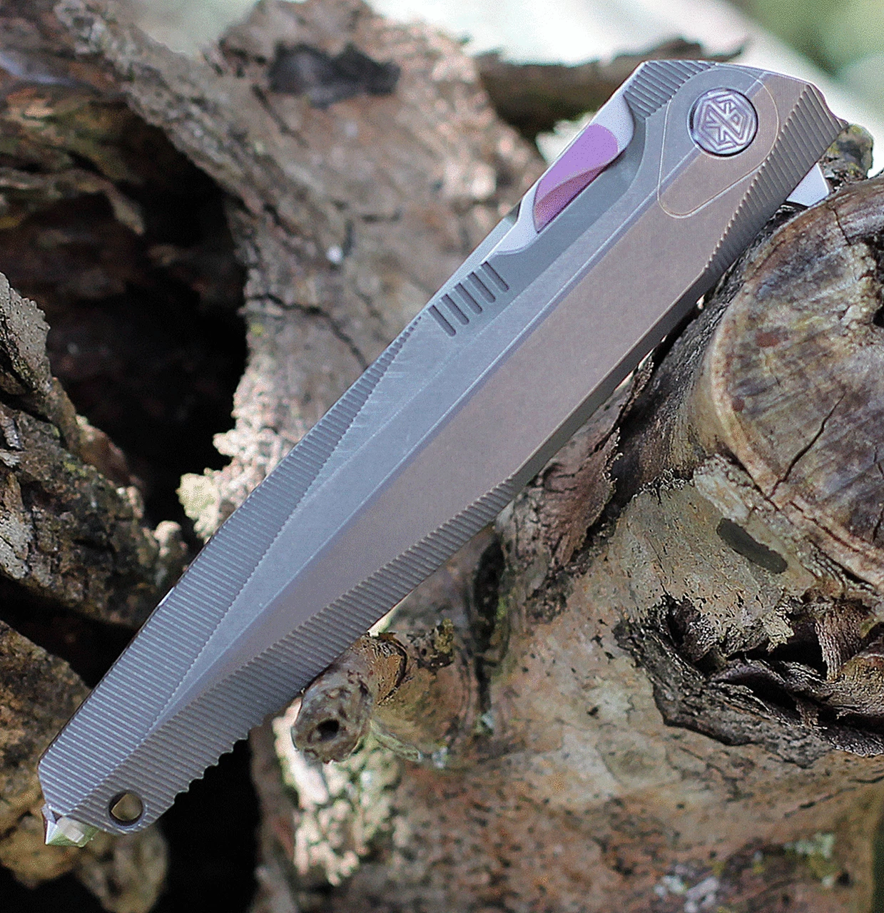 Budget 🔥 Rike Knife 1707S Framelock, 3.75" M390 Plain Blade, Gray Titanium Handle ⭐ 5 Budget 🔥 Rike Knife 1707S Framelock, 3.75" M390 Plain Blade, Gray Titanium Handle ⭐ - Image 5