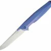 Top 10 👏 Rike Knife 1707S Framelock, 3.75" M390 Plain Blade, Blue Titanium Handle ⌛