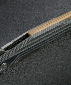 Cheapest ✨ Rike Knife 801GS Kwaiken Framelock Titanium/Stripe G10, 3.74 in 154CM Plain Blade 😍 -Automatic Knives shop rk801gs.3 88600.1566585980