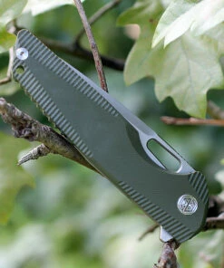 Brand new ✔️ Rike Knife 802GOD Framelock, 3.75" 154CM Plain Blade, OD Green Titanium/G-10 Handle ❤️ -Automatic Knives shop rk802god.1 61271.1566585967