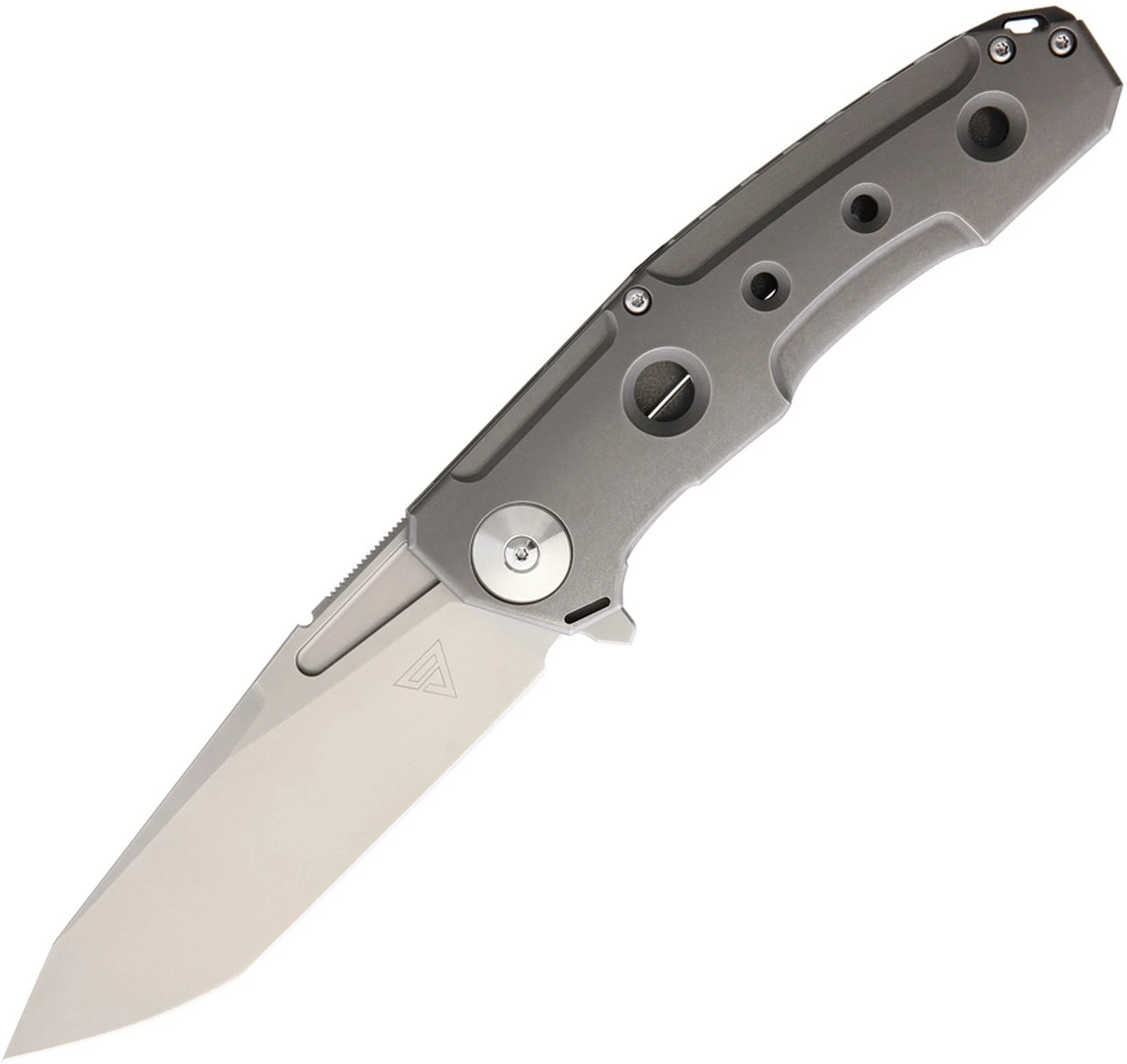 Wholesale 🔔 Rike Knife D9 Framelock, 3.74" CTS-204P Plain Blade, Gray Titanium Handle ⭐ 1 Wholesale 🔔 Rike Knife D9 Framelock, 3.74" CTS-204P Plain Blade, Gray Titanium Handle ⭐