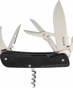 Wholesale ✨ Ruike LD31-B Trekker, 3.35" 12C27 Plain Blade, Black G-10 Handle 🤩