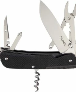 New 👍 Ruike LD41-B Trekker, 3.35" 12C27 Plain Blade, Black G-10 Handle ⌛