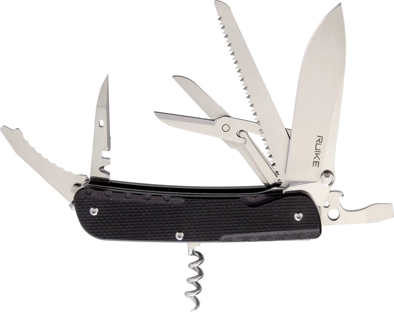Brand new 🛒 Ruike LD42-B Trekker, 3.35" 12C27 Plain Blade, Black G-10 Handle 🌟 1 Brand new 🛒 Ruike LD42-B Trekker, 3.35" 12C27 Plain Blade, Black G-10 Handle 🌟