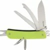 Hot Sale 🧨 Ruike LD43 Trekker, 3.35" 12C27 Plain Blade, Yellow-Green G-10 Handle ✔️