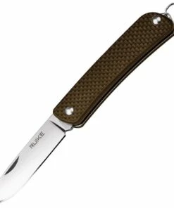Cheap 💯 Ruike Criterion Collection S11N, 2.1" 12C27 Plain Blade, Brown G-10 Handle 🤩