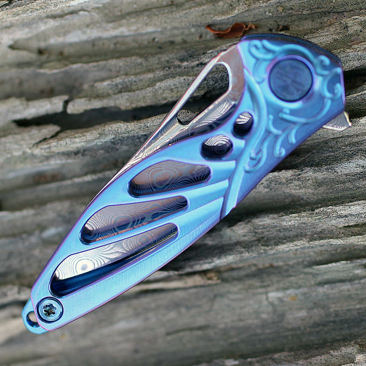 Top 10 β Rike Knife MINI Hummingbird Framelock, 1.57" Damascus Plain Blade, Blue Titanium Handle π 3 Top 10 β Rike Knife MINI Hummingbird Framelock, 1.57" Damascus Plain Blade, Blue Titanium Handle π - Image 3