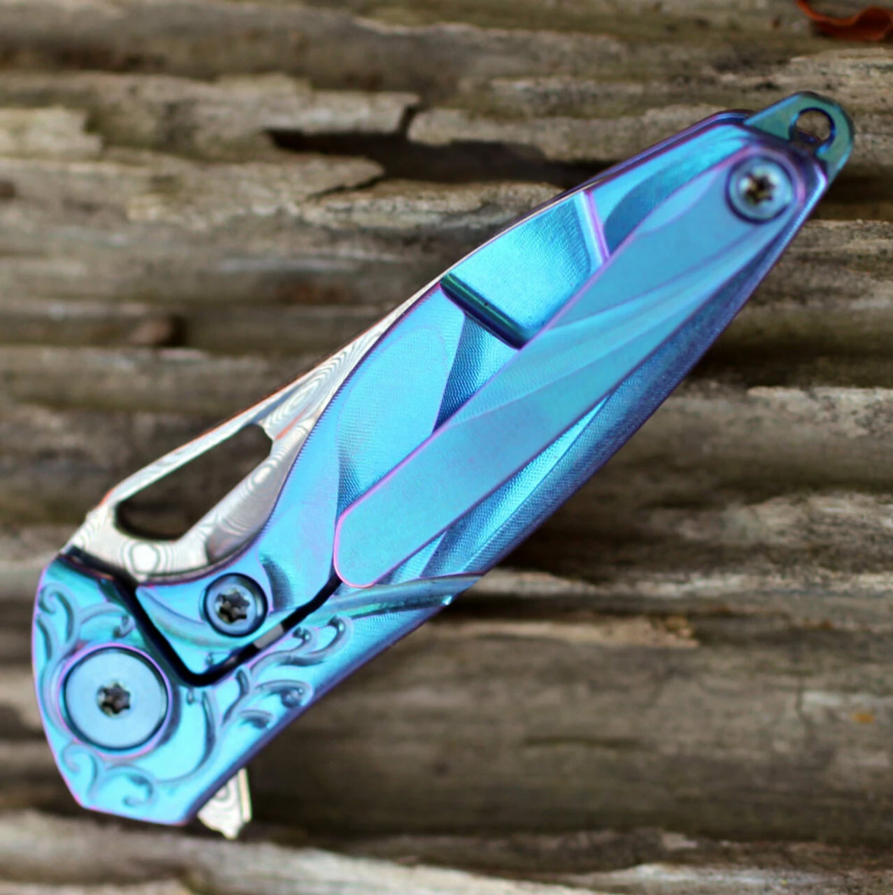 Top 10 β Rike Knife MINI Hummingbird Framelock, 1.57" Damascus Plain Blade, Blue Titanium Handle π 4 Top 10 β Rike Knife MINI Hummingbird Framelock, 1.57" Damascus Plain Blade, Blue Titanium Handle π - Image 4