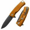 Deals 👏 LionSteel ROK Aluminum-Orange ROKAOB, 3.27" M390 Black Blade, Aluminum Handle 🌟