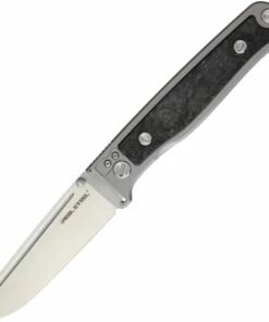 Outlet 👏 Real Steel 9451 Relict, 3.27" S35VN Plain Blade, Titanium Handle w/Carbon Fiber Inlay 👍