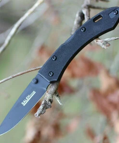 Flash Sale 👏 SALEH Knives BKB, 3.5" N690Co Plain Blade, Black G-10 Handle 🎁