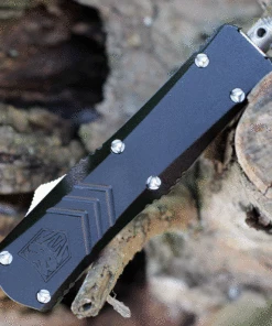 Buy 🔔 CobraTec Black FS-X OTF Knife CTKSBLKFS-XSDAG2SS, 2.75" D2 Steel Dagger Serrated Blade, Black Aluminum Handle 🎁 -Automatic Knives shop sblkfs xsdag2ss.3 63558.1623961487