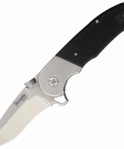 New 🧨 Krudo SNG243 VINIX Folder, 3.5" N690 Plain Edge, Black G-10 Handle ❤️