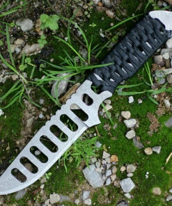 Best Pirce ⌛ Schwartz Tactical 16D Endurance Drop Point, 4" Titanium Blade, Black Cord-wrapped Handle 😀