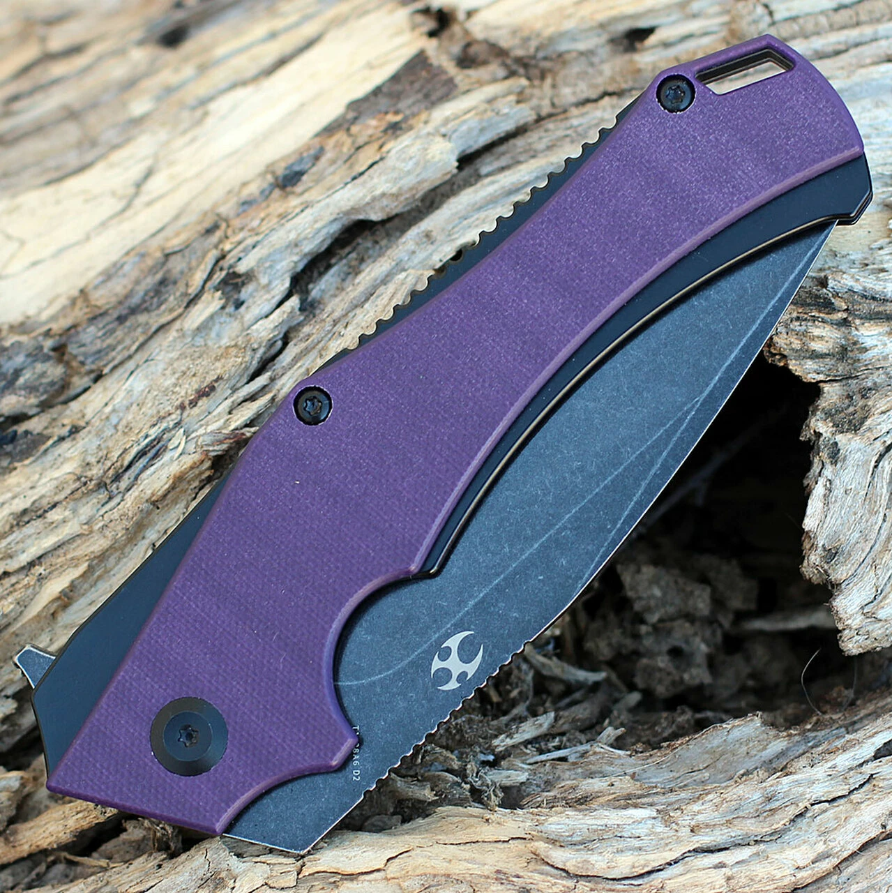 Outlet ✔️ Kansept Knives Kansept Hellx - Purple G10 / Blk Stainless (3.6" D2 Black SW) T1008A6 🎉 3 Outlet ✔️ Kansept Knives Kansept Hellx - Purple G10 / Blk Stainless (3.6" D2 Black SW) T1008A6 🎉 - Image 3