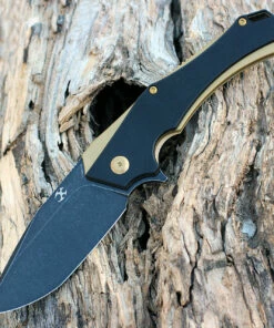 Top 10 ⭐ Kansept Knives Kansept Hellx - Blk G10 / Gold Stainless (3.6" D2 Black SW) T1008A7 🛒