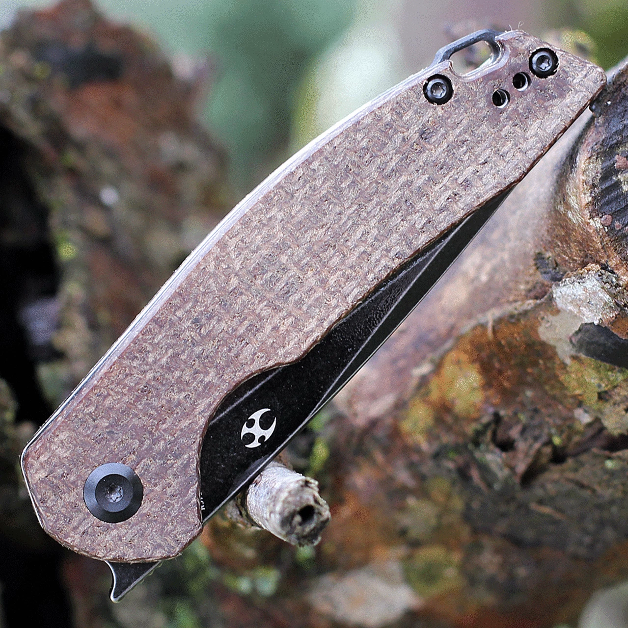 Coupon ⌛ Kansept Knives Kansept Mini Accipiter Front Flipper - Brown Micarta (3" 154CM Blk SW) T2007A3 😍 3 Coupon ⌛ Kansept Knives Kansept Mini Accipiter Front Flipper - Brown Micarta (3" 154CM Blk SW) T2007A3 😍 - Image 3