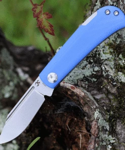 Wholesale 💯 Kansept Knives Kansept Wedge Lock Back Blue G-10 (2.9" 154CM SW) T2026B7 🎁
