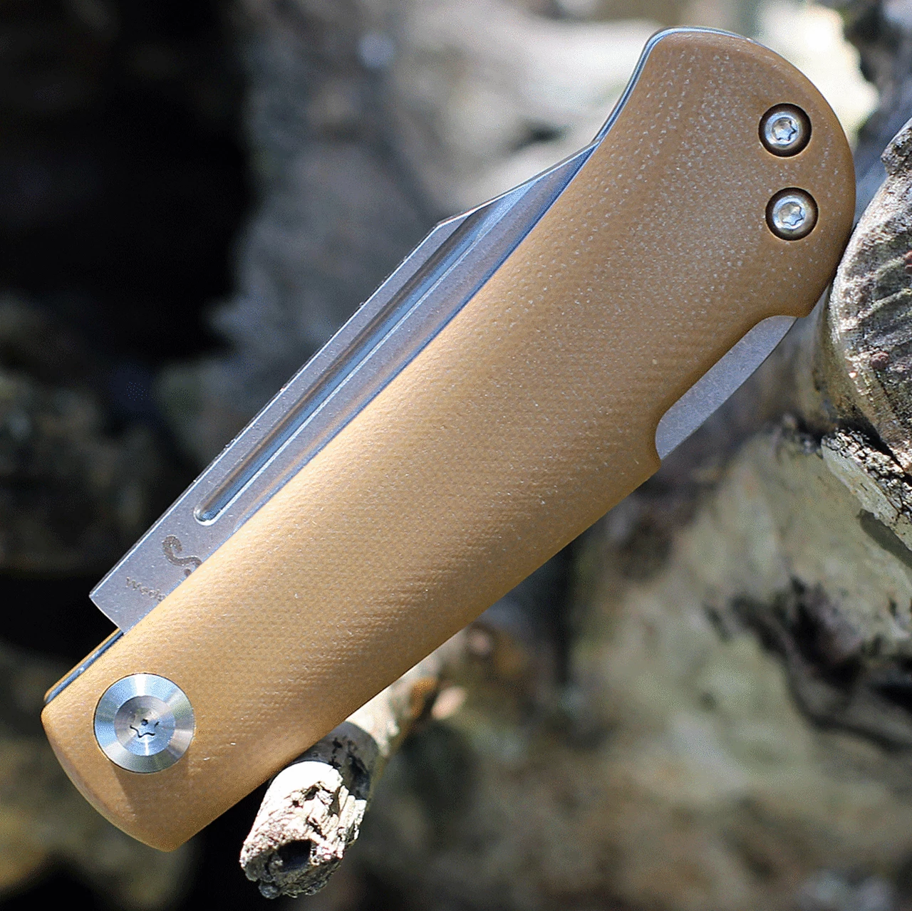 Budget ๐งจ Kansept Knives Kansept Wedge Yellowish Brown G-10 (2.9" 154CM SW) T2026B9 ๐ 4 Budget ๐งจ Kansept Knives Kansept Wedge Yellowish Brown G-10 (2.9" 154CM SW) T2026B9 ๐ - Image 4