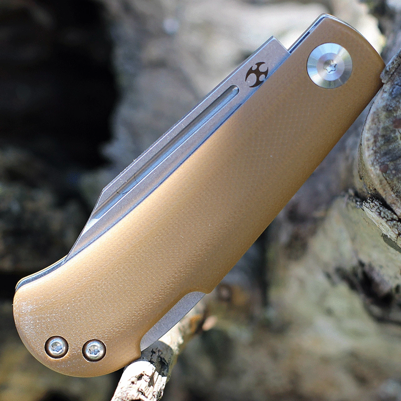 Budget ๐งจ Kansept Knives Kansept Wedge Yellowish Brown G-10 (2.9" 154CM SW) T2026B9 ๐ 3 Budget ๐งจ Kansept Knives Kansept Wedge Yellowish Brown G-10 (2.9" 154CM SW) T2026B9 ๐ - Image 3