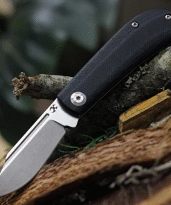 New 🧨 Kansept Knives KT2026S1 Swan Bevy Slip Joint, 2.45" 154CM Satin Plain Blade, Black G-10 Handle ✔️