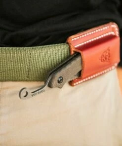 New ⌛ TOPS Tac Raze 2 Folder TPTRAZ02 , 3.13" 1095 RC 56-58 Black River Wash Plain Blade, Green Canvas Micarta Handle ✔️ -Automatic Knives shop tac raze 2 17 79760.1585062653