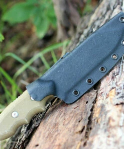 Wholesale ⌛ TOPS Backpacker's Bowie Knife BPB-01, 4.50" 1095 Carbon Steel Blade, Green Canvas Micarta Handle 🔔 -Automatic Knives shop tpbpb01.2 1 03742.1566586079