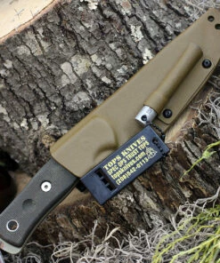 Cheap 🎉 TOPS BROSTAN B.O.B. Fieldcraft, 4.75" 1095 Plain Blade, Green Canvas Micarta Handle-Kydex Sheath ❤️ -Automatic Knives shop tpbrostan.2 85020.1615306231