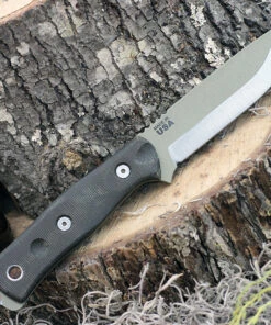 Cheap 🎉 TOPS BROSTAN B.O.B. Fieldcraft, 4.75" 1095 Plain Blade, Green Canvas Micarta Handle-Kydex Sheath ❤️ -Automatic Knives shop tpbrostan 01734.1615306231