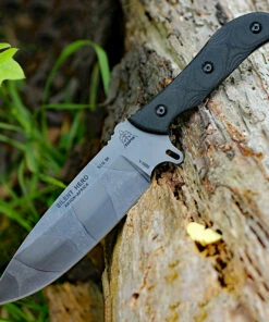 Brand new 🤩 Tops Silent Hero Camo-HERO02C, 6.38" Camo Plain Blade, Black Smooth Micarta Handle 🔔