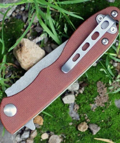 Best reviews of 😍 TOPS Mini Scandi Folder 4.0, 3.25" N690Co Plain Blade, Tan Canvas Micarta Handle 🤩 -Automatic Knives shop tpmsf40.1 02914.1566585967