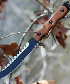 Brand new 🔔 TOPS TPRBL02 Ranger Bootlegger 2, 5" 1095 Double Edged Sawback Blade, Tan Canvas Micarta Handle 👍 -Automatic Knives shop tprbl2 4 42003.1566589180