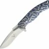 Buy 🤩 V Nives 30039 Atmosphere, 3.4" CPM-S35VN Plain Blade, Blue Titanium Handle 🎉