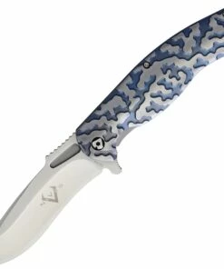 Buy 🤩 V Nives 30039 Atmosphere, 3.4" CPM-S35VN Plain Blade, Blue Titanium Handle 🎉