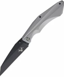 New 👏 V Nives 30053 Ti-Sportster, 3.75" Black 154CM Plain Blade, Gray Titanium Handle 🌟
