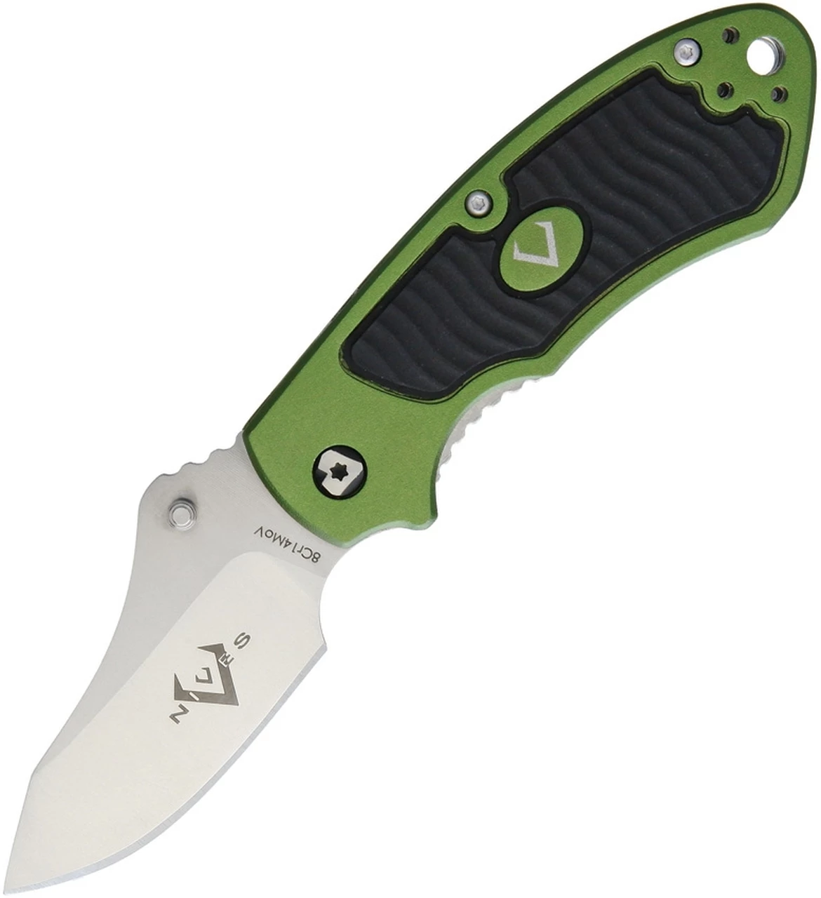 Cheap 🔥 V Nives 30152 Stout, 2.5" 8Cr14MoV Plain Blade, Green Aluminum, Black Rubber Inlay Handle 🛒 1 Cheap 🔥 V Nives 30152 Stout, 2.5" 8Cr14MoV Plain Blade, Green Aluminum, Black Rubber Inlay Handle 🛒