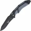 Discount 🎁 V Nives 30169 Fractal Assist, 3.6" Black D2 Plain Blade, Black G-10 Gray FRN Inlay Handle 💯