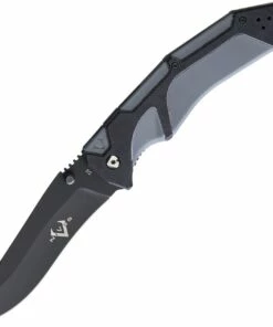 Discount 🎁 V Nives 30169 Fractal Assist, 3.6" Black D2 Plain Blade, Black G-10 Gray FRN Inlay Handle 💯