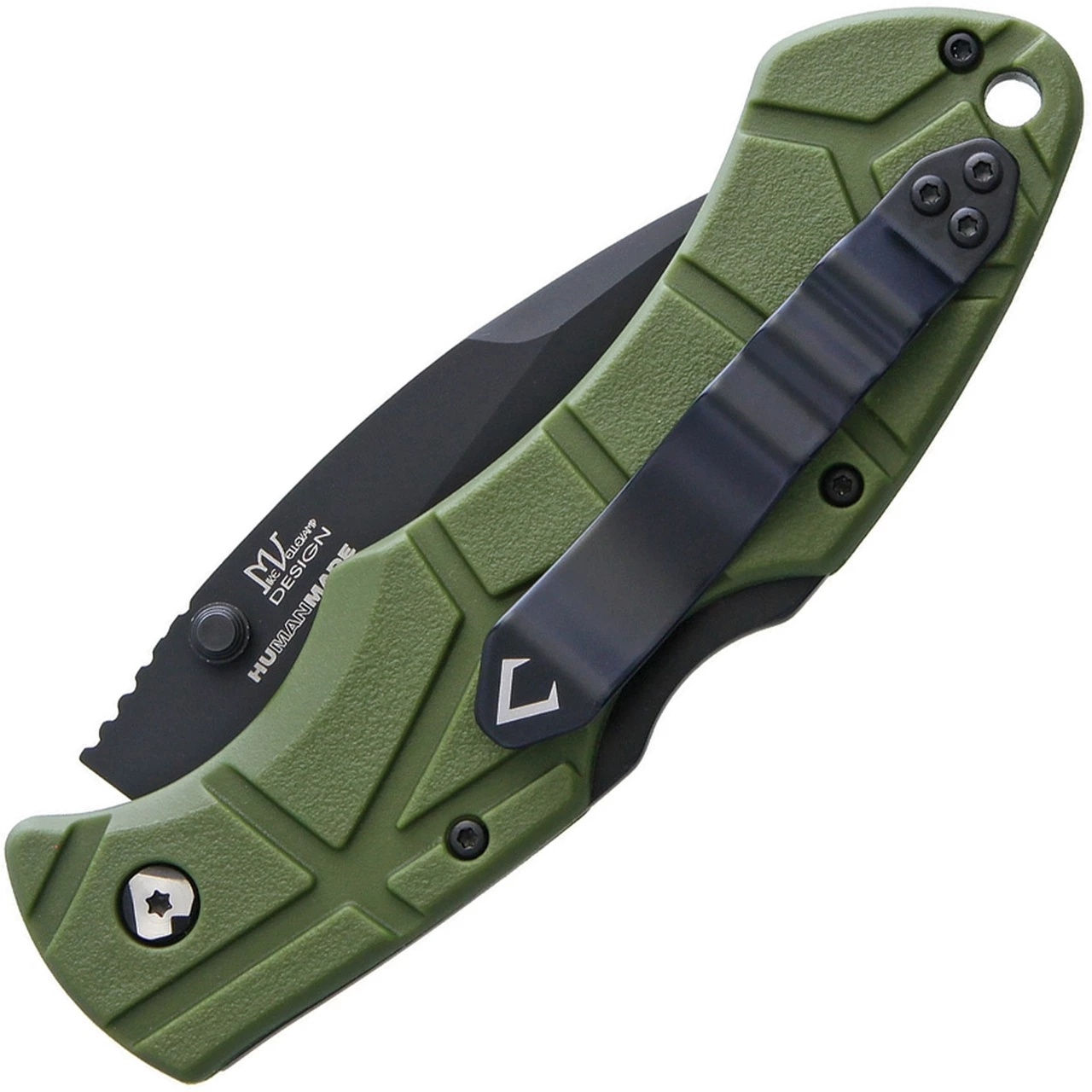 Buy ✔️ V Nives 30190 Rocky, 3.25" Black D2 Plain Blade, Green FRN Handle 🔥 2 Buy ✔️ V Nives 30190 Rocky, 3.25" Black D2 Plain Blade, Green FRN Handle 🔥 - Image 2