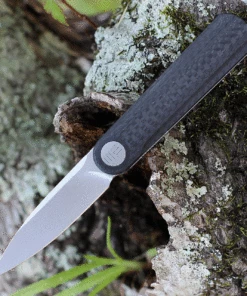 Cheapest ⭐ WE Knife Co. Eidolon - Black Twill CF Integral (2.86" CPM-20CV SW) 19074A-C 🎉